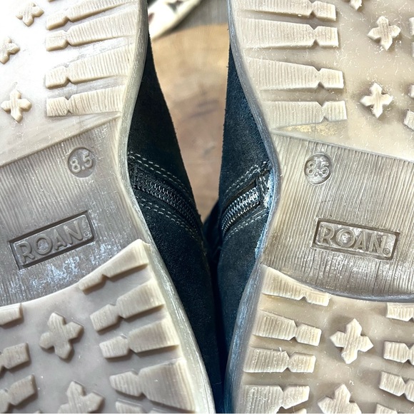 *🎉HP🎉 Roan by BED|STU | Lola Distressed Suede Moto Boots in Black 8.5 - Picture 15 of 16